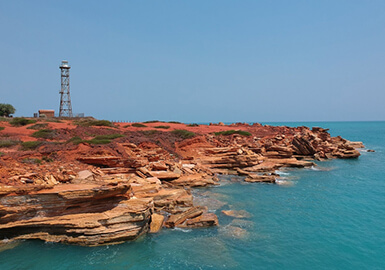 Gantheaum Point lighthouse in Broome