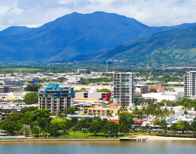 Cairns Aerial View from waterfront