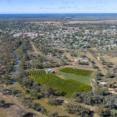 View of Charleville by air