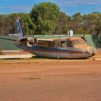 Photo of old plane in Daly Waters