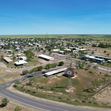 Aerial view of Julia Creek Township