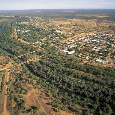 Aerial view of Katherine