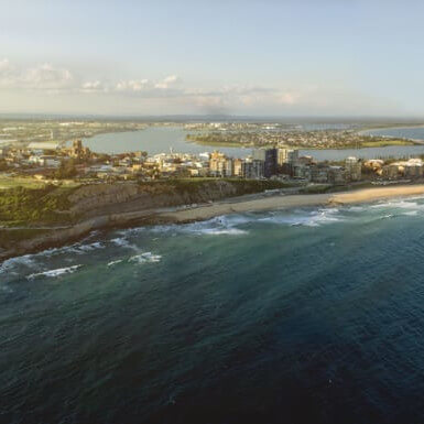 Aerial view of Newcastle