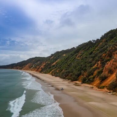 View of Rainbow Beach, Australia
