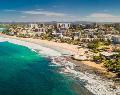 Sunshine Coast Aerial Beach View