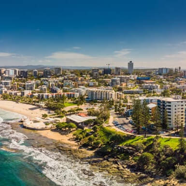 Sunshine Coast Aerial Beach View