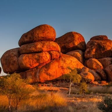 View of the Devils Marbles, Tennant Creek