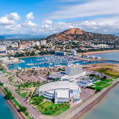 Aerial view of Townsville Harbour